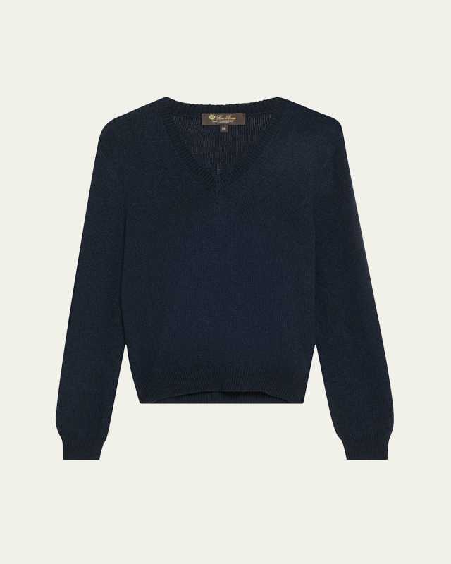 Fobello V-Neck GG 8 Baby Cashmere Sweater